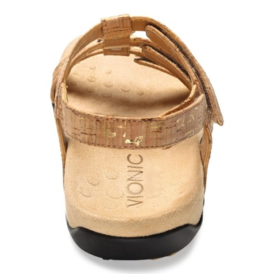Vionic gold cork sandals discount